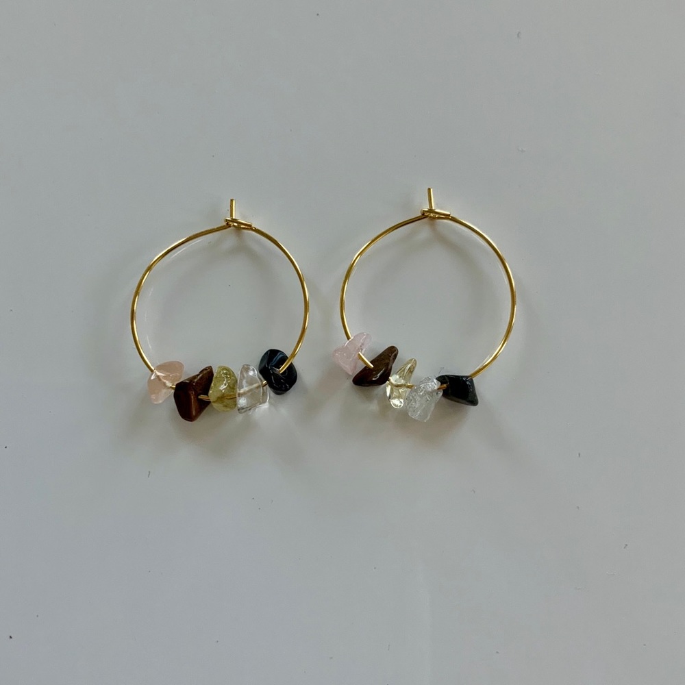 Capricorn Crystal Boho Earrings